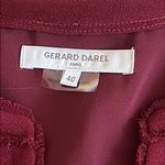 Gerard Darel  Lace Detail Shift‎ Dress Burgundy Size 40 (US 8) Photo 3