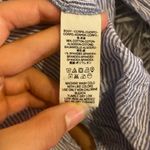 Free People  No Limits Blue Striped Button-Up Shirt- Size Medium Photo 7