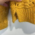 Madewell Windemere Pointelle Pullover Sweater Gold size XS Photo 6