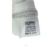 ANNIEWEAR DENIM Silver Metallic Wide Leg Cropped Pants Women's XL NWT Western Photo 6