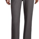 Eileen Fisher  Washable Stretch Crepe MidRise Gray Knit Pull On Straight Pant XXS Photo 0