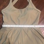 Racerback/Open Twist Back Athletic Dress with hidden shorts S/M Green Photo 4