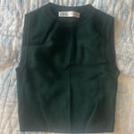 ZARA  Dark Green Knit Sleeveless Top Photo 0