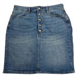 Banana Republic  Factory Y2K Button Fly Straight Denim Jeans Skirt NEW Size 10 Photo 0