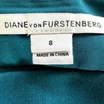 Diane Von Furstenberg  New Koto Pencil Skirt Mini Pleated Zip Viscose Blue 8 Photo 2