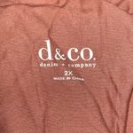 Denim & Co . Size 2X Pink Floral Lace Overlay Long Sleeve Zip Front Jacket Photo 5