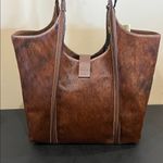 Cavalcanti Collection | Italian Hair On Cowhide Leather Hobo Bag Brown Photo 4