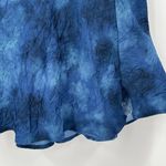 Free People Martine Flirt Tie Dye Mini Skirt Blue Side Zip Slit Women's Size 10 Photo 4