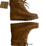 BEARPAW Women’s Krista Hickory Suede Lace Up Boots Size 10 Photo 3