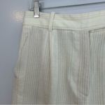 ZARA NWT  Cream Lightweight Straight Leg Striped Casual Trouser Pants Medium Photo 2