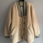 Free People “We the Free” Varsity Teddy Sherpa Jacket Photo 1