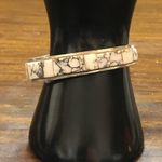 WHITE BUFFALO Sterling Silver Mosaic Inlay Navajo Native American Tapered Cuff Photo 10