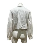 Eloquii  Women's Puff Sleeve Button-Down Shirt White Size 14 Photo 7