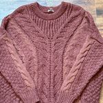 Urban Outfitters Ecote Cable Knit Crewneck Sweater Size Medium NWT Photo 3