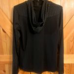 Xersion Women's Hoodie Sweatshirt Slim Fit Size Med Pullover Black Thumb Holes Photo 2