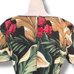 Vintage 90s Liberty House Young Hawaii Black Tropical Dark Floral Maxi Dress Size M Photo 4