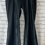Wild Fable  NWT Low Rise Faux Black Leather Pants Flare Style Size 12 Photo 0