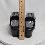 Skechers Womens Cali Rumblers Strappy Wedge Sandals Size 6 Black Slingback Photo 4