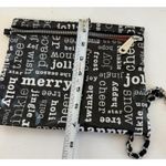 Brighton  Holiday Wristlet Pouch Set Red Quilted Heart Black Joy Script Bag Photo 6