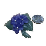 Women's Unbranded Floral Brooch One Size Purple Green Photo 1