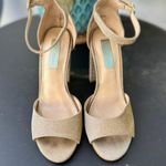 Betsey Johnson Gold Sparkly Heels Photo 0
