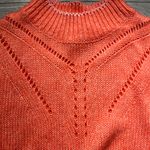 Banana Republic NEW Orange Mock Turtleneck Long Sleeve Oversized Sweater Size M Photo 2