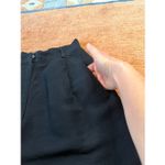The Limited  Black Linen Blend Pleated High Waist Shorts Size 8 Photo 6