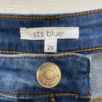 sts blue New  High Rise Frayed Hem Distressed Denim Short Aubrey Elmgrove Size 29 Photo 15