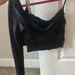 ZARA  long sleeve black chain top Photo 0