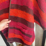 Johnny Was 4Love and Liberty Striped Knit Open Front Poncho Cardigan Photo 4