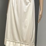 Vintage Lorraine Half Slip Skirt Size Tall Medium Ivory Trim A Length USA Made Photo 0