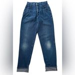 Rockies Vintage Western High Waist Bareback Pleated Denim Jeans 9/10 (26 x 34.5) Blue Photo 11