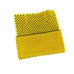 Yellow Hand Beaded Clutch Retro Faceted Bead Zip Pouch Evening Bag EUC Photo 4