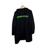 Savage X Fenty Women’s Forever Savage Short Hooded Robe Black/Green M/L Black Size undefined Photo 13