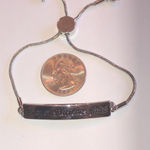 Prayer Patience Faith Silver Tone Adjustable Tassel Boho Bracelet Photo 4