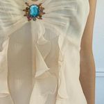 Classiques Entier  silk ruffle blouse small Photo 5