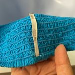 Free People NWT  Kerry Crop Embroidered Lace Cotton Tank Blue Butterfly Photo 4