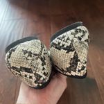 French Connection new  black reptile snakeskin vegan leather ballet flats size 8 Photo 3