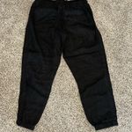 Athleta  Black Cabo 100% Linen Joggers, Size 8, Like New Photo 3