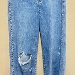 Indigo Rein Womens Distressed Wide Leg Jeans Acid Wash Denim‎ Ripped High Waist Y2K Photo 0