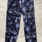 Three Dots  Black Gray Marbeled Fleece Sweatpants Joggers Women's Size Small‎ S Photo 0