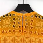 Johnny Was Leafy Concetta Blouse Orange XS Photo 6