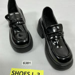 Womans ALGF Slipon Chunky Loafers Size 9 Black NWOT Photo 0