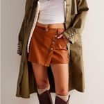 Free People  We The Free Wynne vegan Caramel Cafe  skirt size 26 NWOT Photo 1