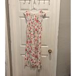 CAROLE‎ HOCHMAN Robe And Nightgown Set Women’s Size Medium Carnation Bouquet White Photo 4