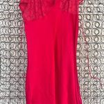 Vintage Lucie Ann II Red Lace Nylon Volup 3X Nightgown Negligee Photo 0