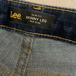 Lee  Jeans Womens 8 Short Slim Fit Skinny Mid Rise Blue Stretch Denim 29x26‎ NWT Photo 2