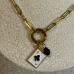 Handmade Gold/Black Playing Card Charm Necklace Photo 4