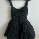 Black corset style Dress with Straps Size L Photo 0