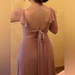 Azazie  Everett Bridesmaid Dress Dusty Rose Size A4 Pink Chiffon Photo 7
